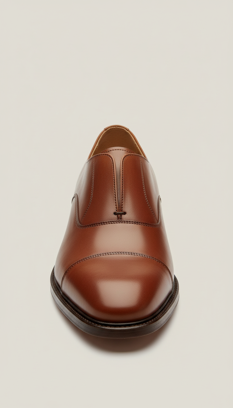 Cap-toe oxford in espresso leather